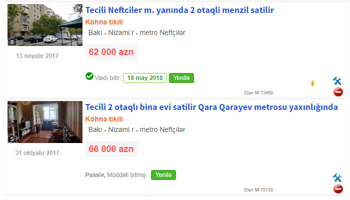 elanı təkrar yerləşdirmə